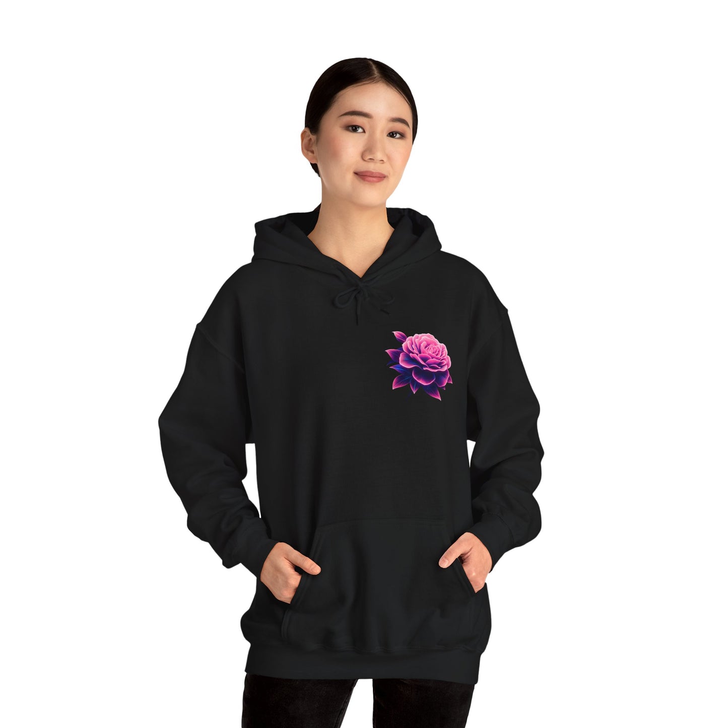 Neon Skull & Flower Hoodie