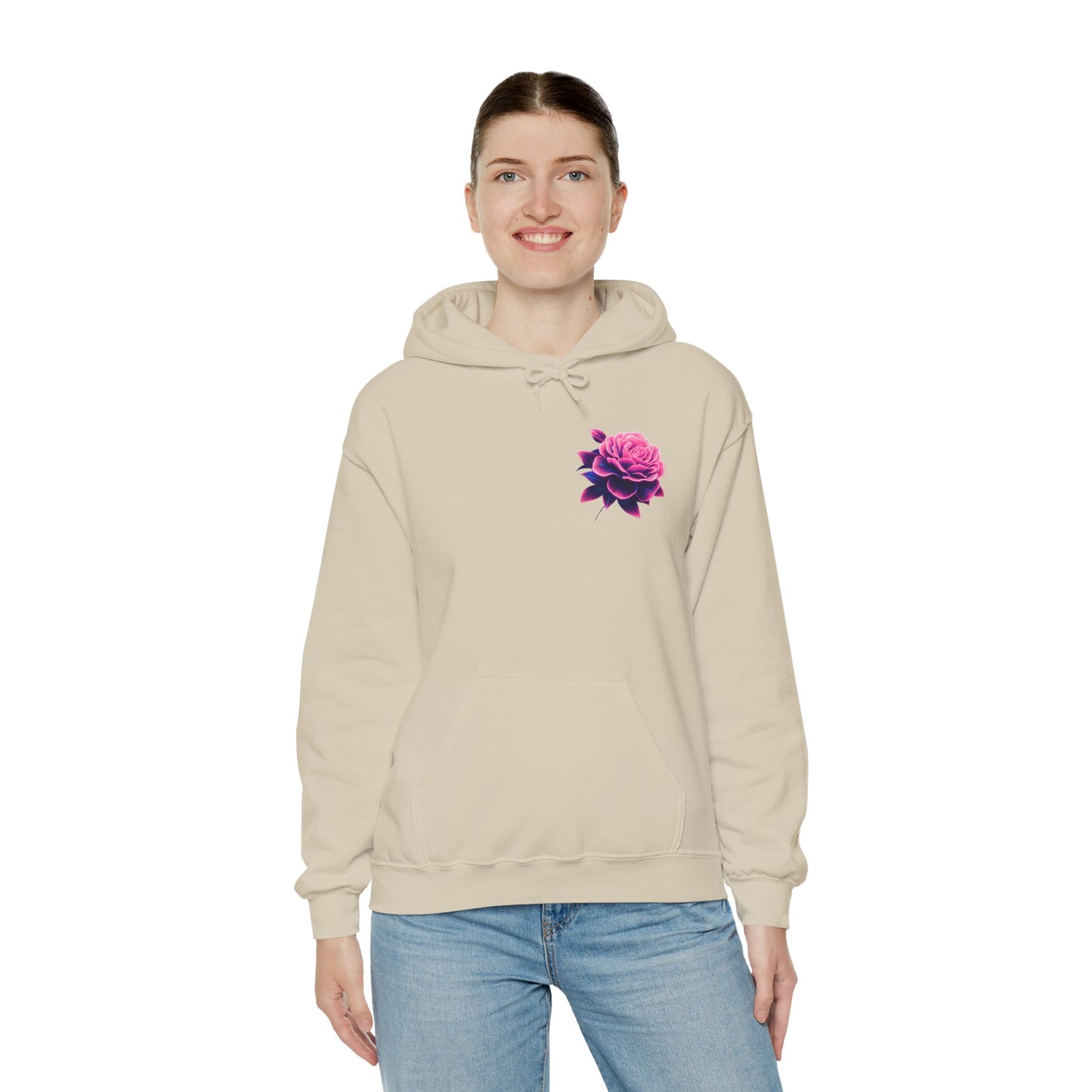 Neon Skull & Flower Hoodie