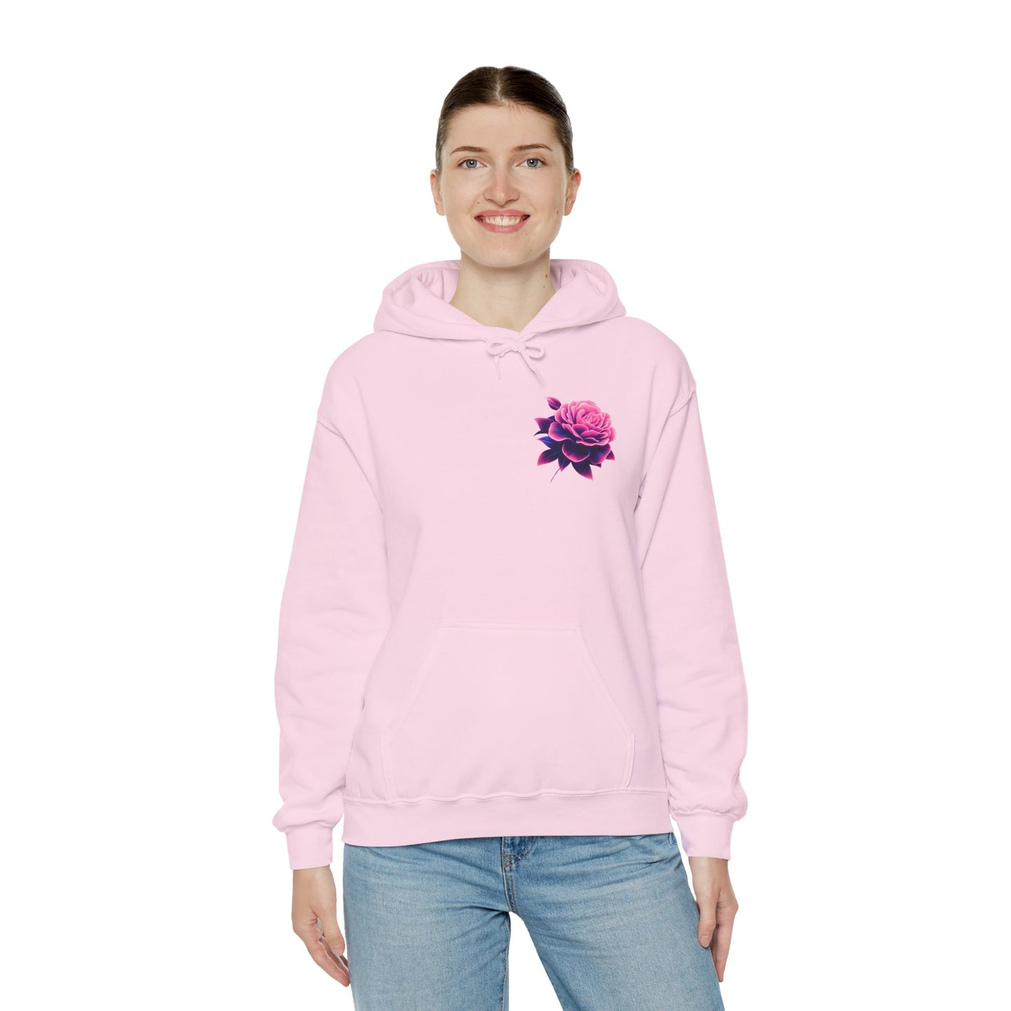 Neon Skull & Flower Hoodie