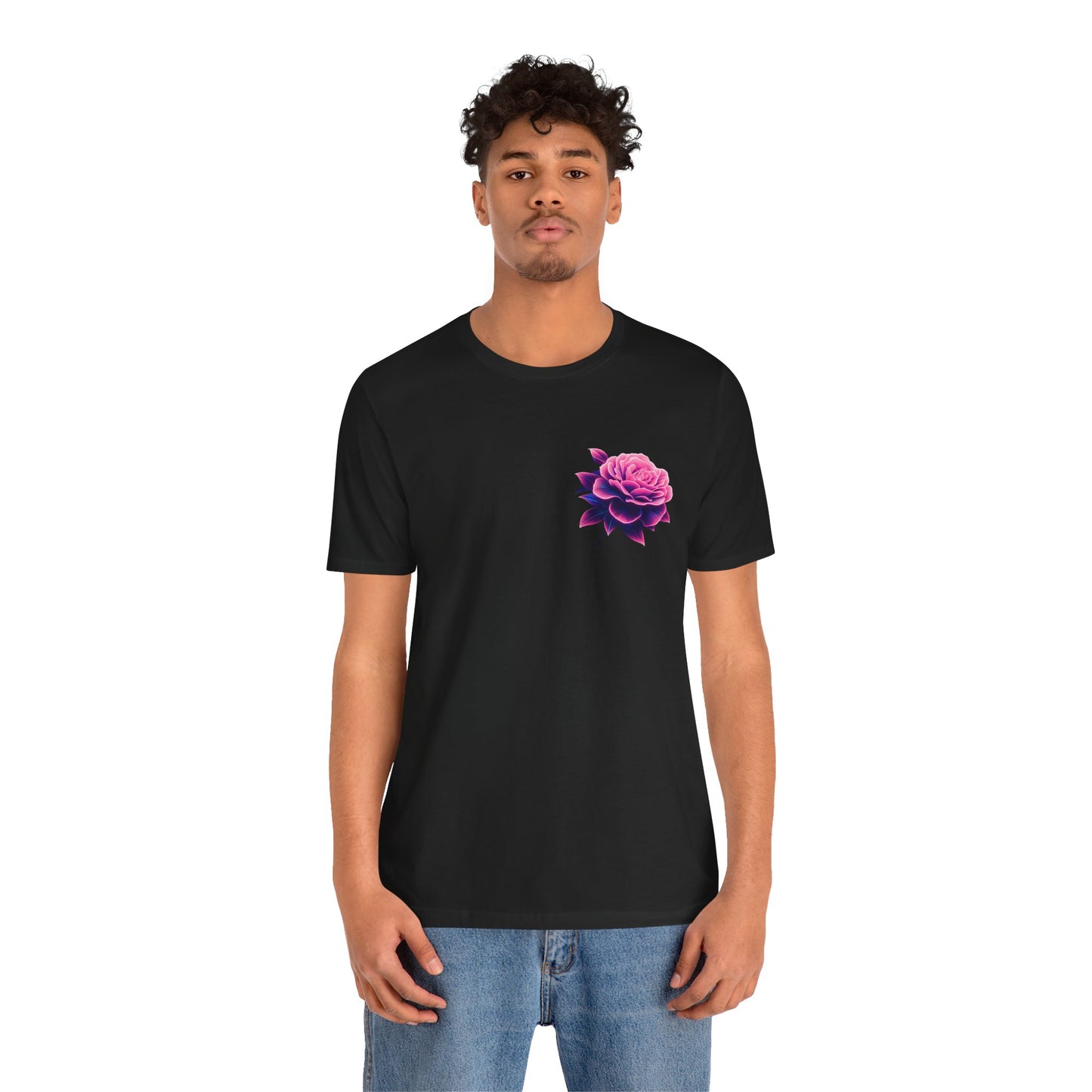 Men's Neon Skull & Flower T-Shirt