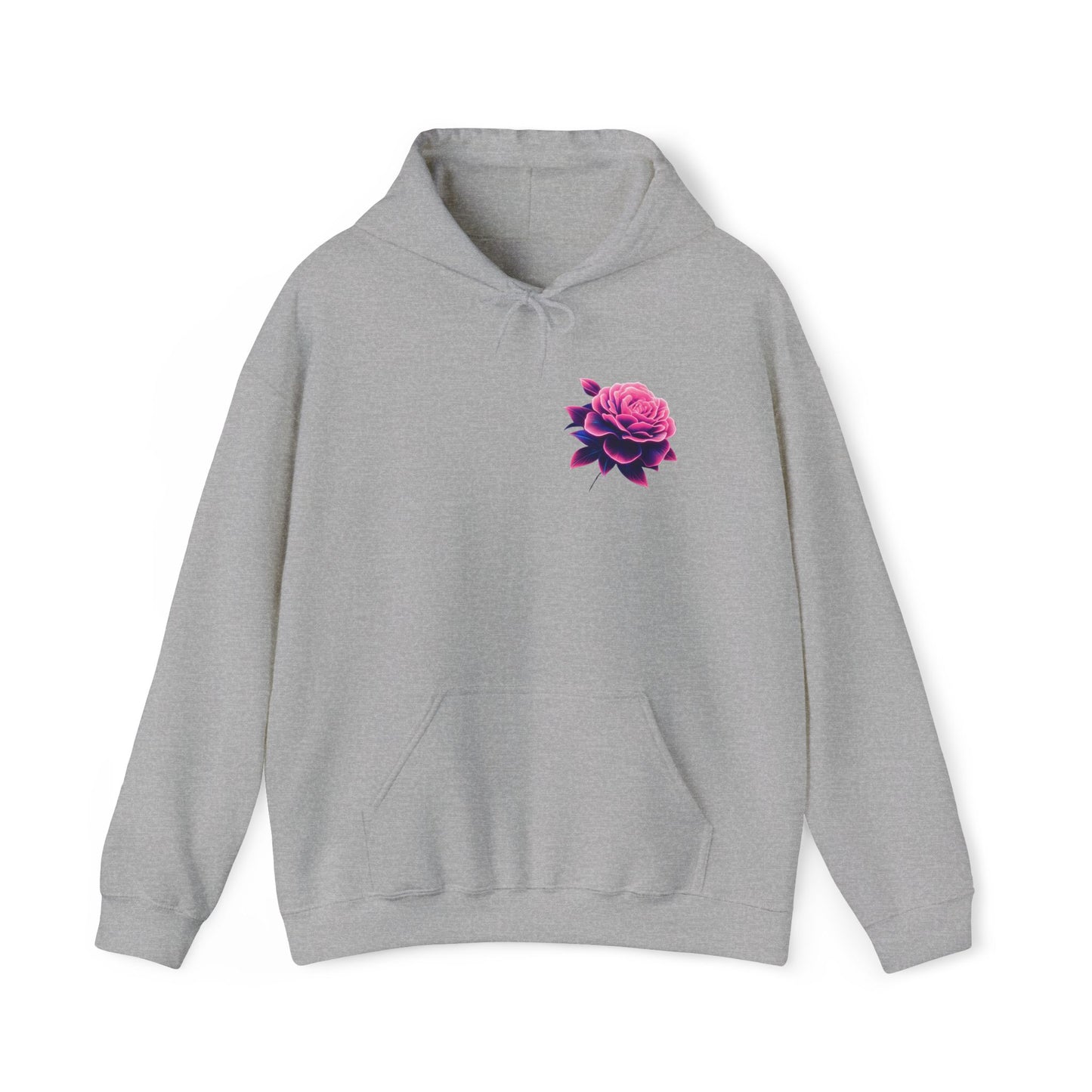 Neon Skull & Flower Hoodie