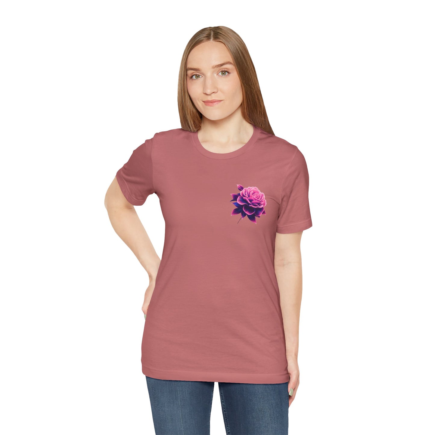 Men's Neon Skull & Flower T-Shirt