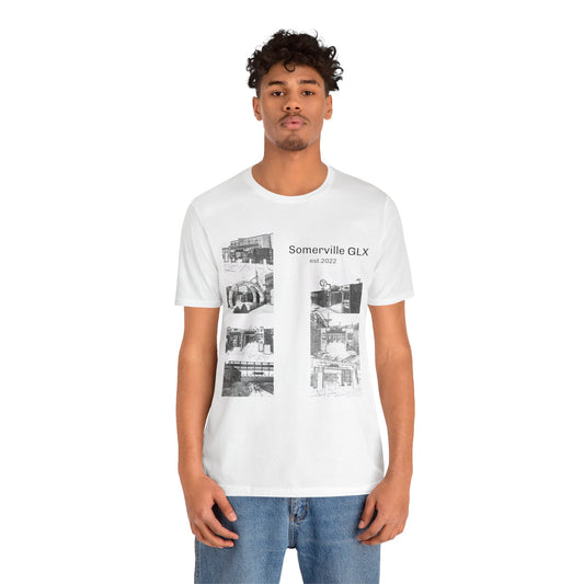 Somerville GLX Unisex Jersey Tee - Artistic Cityscape Design