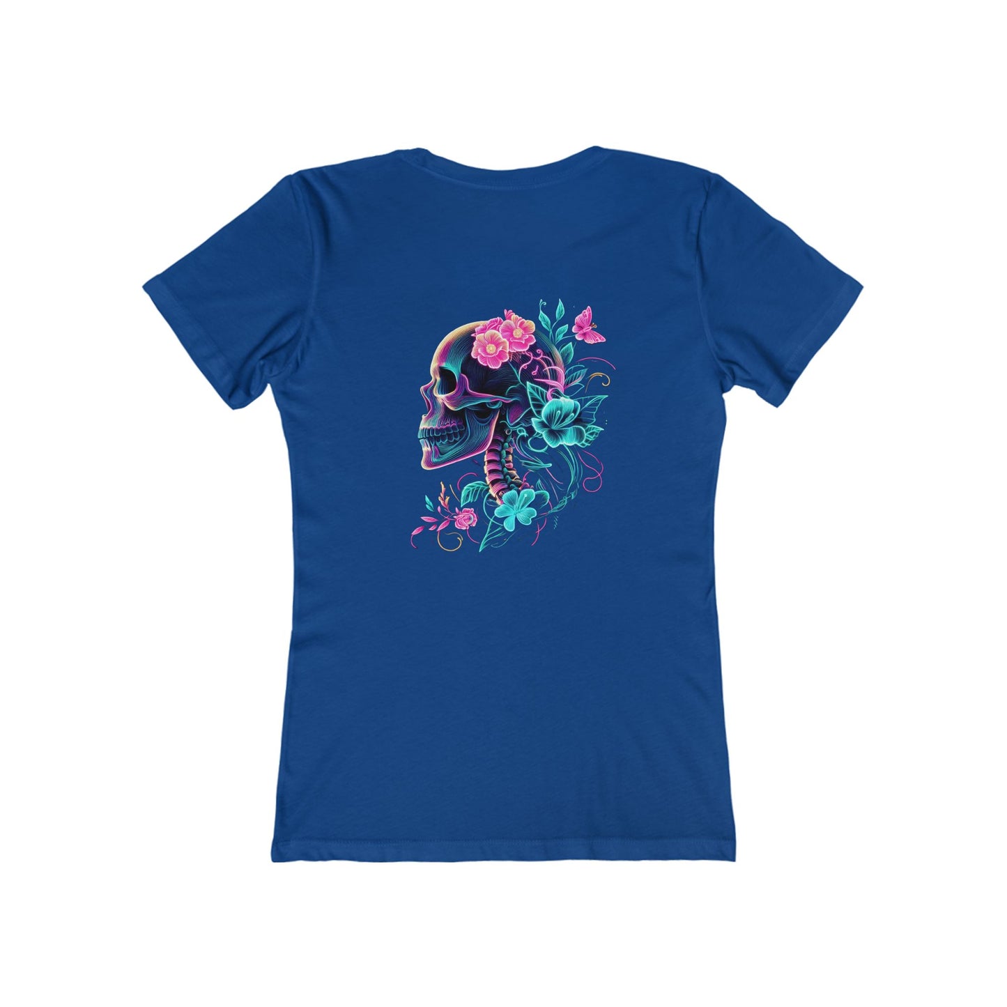 Women's Neon Skull & Flower T-Shirt