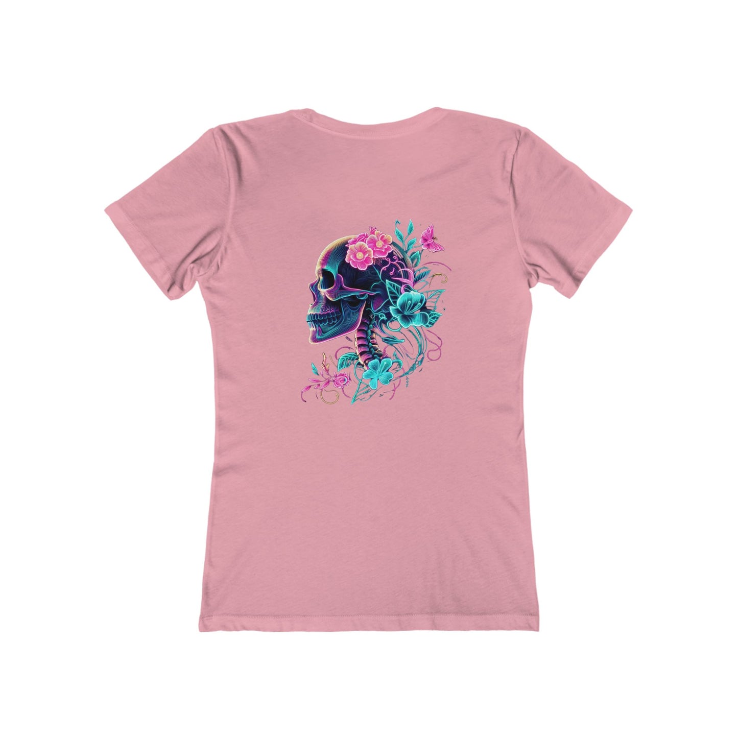 Women's Neon Skull & Flower T-Shirt