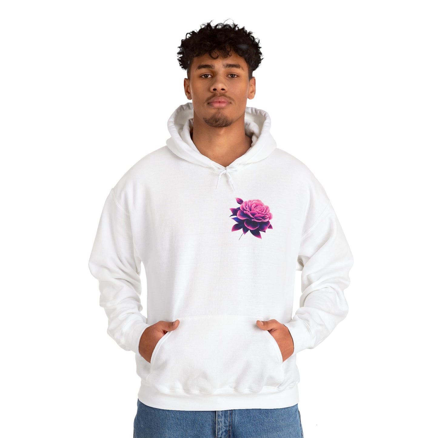 Neon Skull & Flower Hoodie